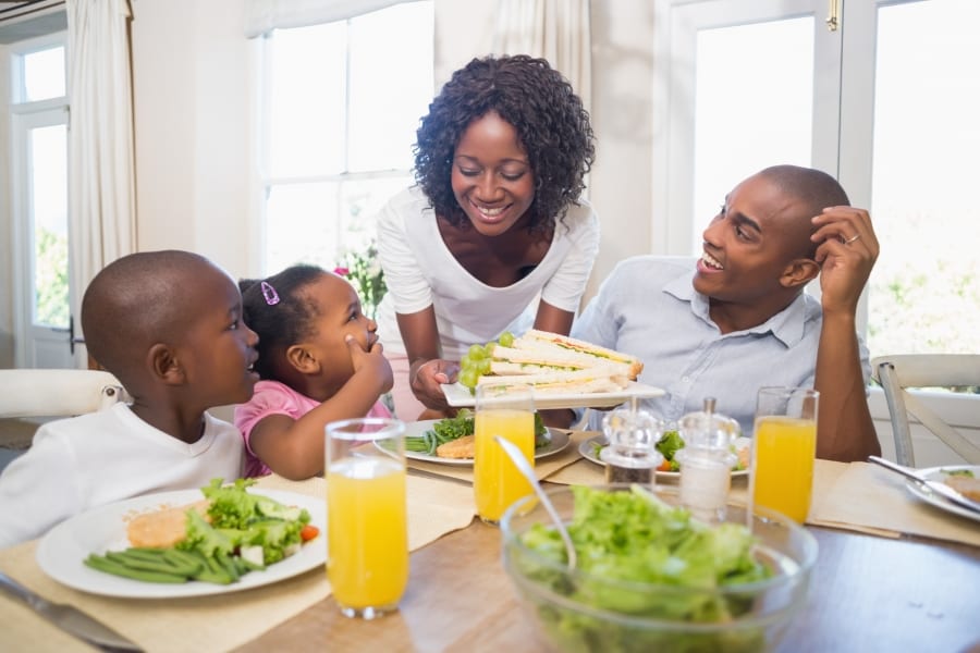 Family at the Dinner Table