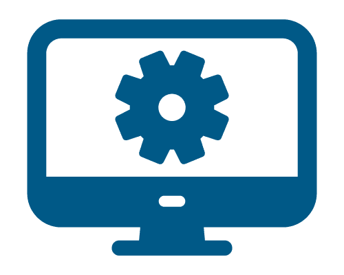 Computer with Gear icon