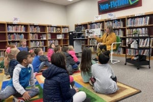 Students at storytime