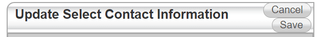 Image update select contact information. Cancel. Save.