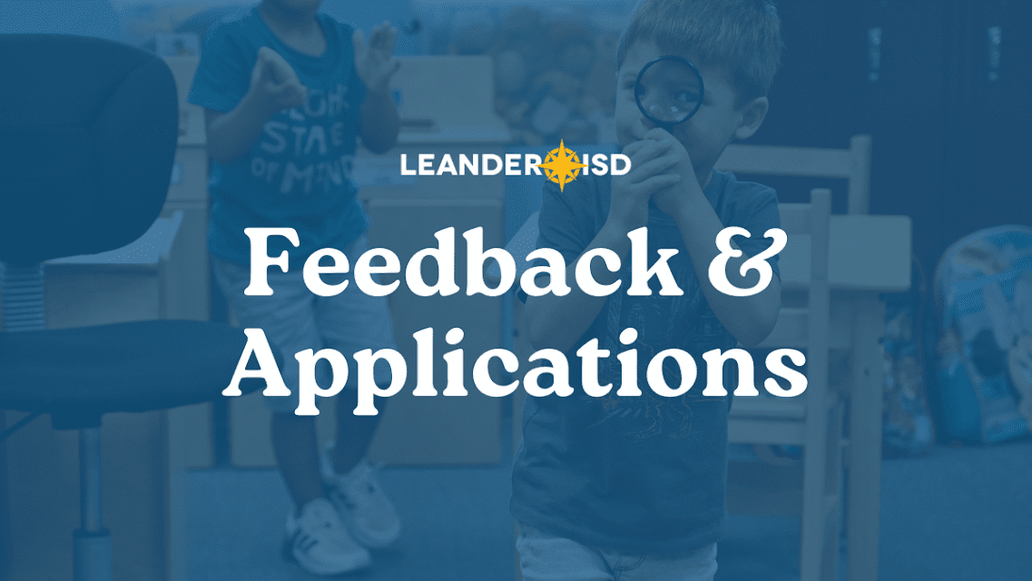 Feedback & Applications