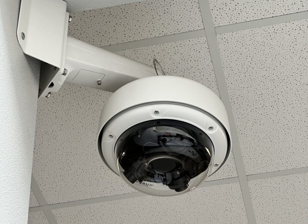 Security camera, interior