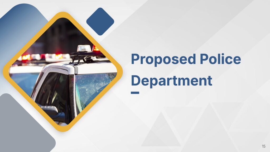 Thumbnail for the Proposed Police Dept. section of the Empowering Parents presentation
