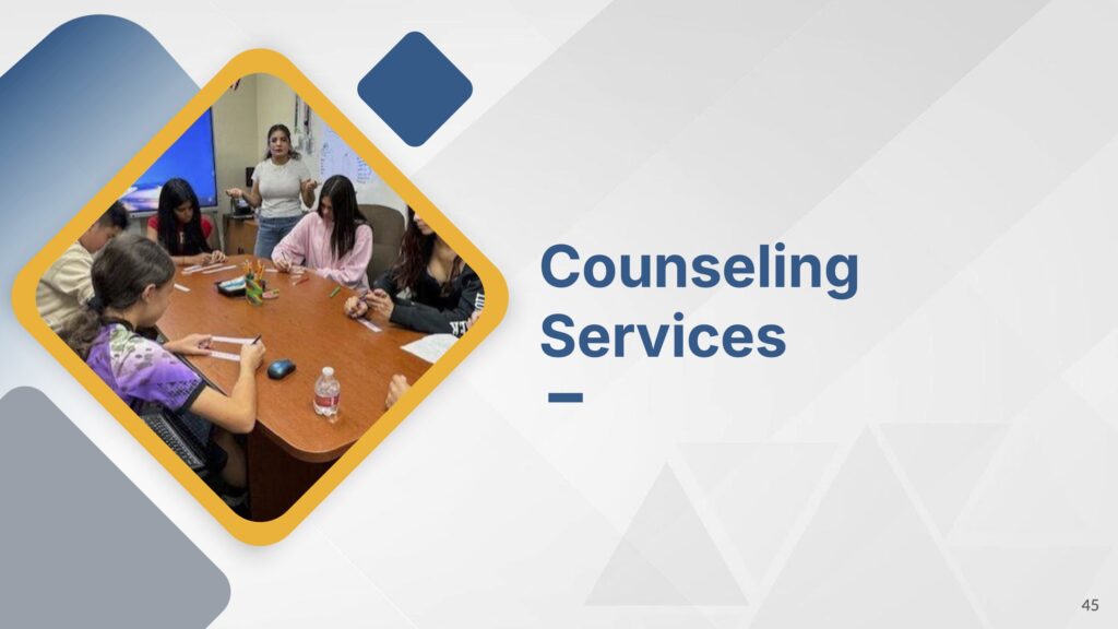 Thumbnail for the Counseling Services section of the Empowering Parents presentation