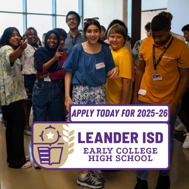 📢 Calling all #1LISD 8th-grade students and families: Leander ISD Early College High School (ECHS) is coming to a middle school campus near you! 

ECHS is hosting a series of informational town halls this spring to give interested students and parents an opportunity to learn about the program and ask questions. Make plans to stop by and learn how ECHS can be the perfect fit for you or your student's high school career. 

🏫  Get town hall dates, times, and locations at the link in our bio.