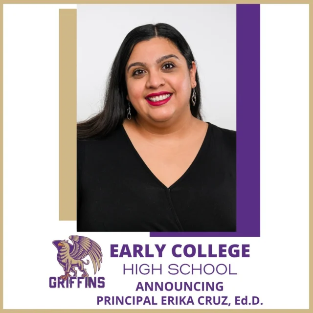 Leander ISD has named experienced campus leader Erika Cruz, Ed.D., as the next principal of Early College High School (ECHS). 

“I am thrilled to welcome Erika Cruz as the new principal of Early College High School,” said Leander ISD Superintendent Bruce Gearing, Ed.D. “Erika brings a wealth of passion and dedication to her new role along with a continued commitment to her students, staff and community. With her leadership, Early College High School is sure to continue thriving as a place where students can grow and excel.”

🔗 Read more at the News link in bio.