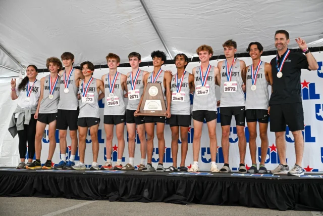 🥈 REPEAT STATE SILVER MEDALISTS! 🥈 

Congratulations to the Vandegrift HS Boys Cross Country team, the State Runner-Up at the UIL State Meet! 🏃‍♂️

Special recognition to Kai McCullough for finishing among the top five high school runners in Texas. What an impressive individual performance!

👏 We’re proud of all our Leander HS, Glenn HS, and Vandegrift HS athletes who competed at State and represented #1LISD.

👉 Swipe to see highlights from the weekend and visit the Photos link in our bio for the full gallery.