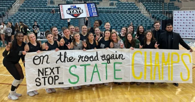 🎟️ 🏐  The Cedar Park High School volleyball team has punched their ticket to the UIL State Tournament for the second year in a row! 

After their win over the Friendswood High School Mustangs in the semifinals this past weekend, the Lady T-Wolves are headed to the Curtis Culwell Center in Garland to take on Argyle High School for a chance to earn the 5A-DII state title. The Timberwolves will take the court at 1 p.m. 

Best wishes to the team as they continue to give their all in another historic season. 👏 👏 👏
