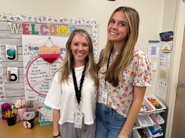 🔄 Full circle moment! 

As a student at Vandegrift High School, Steiner Ranch Elementary School Kindergarten teacher Caroline McCrea discovered a passion for education through the Ready, Set, Teach program — gaining real-world experience in a Leander ISD classroom. 

Now, she's mentoring a Ready, Set, Teach student of her own! Caroline is guiding Vandegrift senior Maddie Hodges as she begins her journey into teaching — the same path that inspired Caroline years ago. Together, they're learning, growing and shaping the future of our classrooms.

This program is just one way that Leander CTE students can explore careers and get real-world experience right here in LISD!

🔗 Read more at the News link in bio.